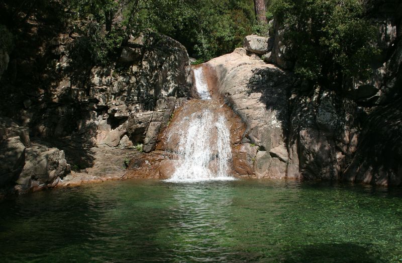 Les cascades de-Polischellu-en Corse du Sud